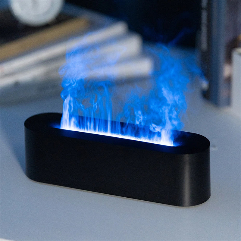 Humidificador Flame™ Minimalista – Difusor Ultrasónico con Efecto Fuego Realista (USB)