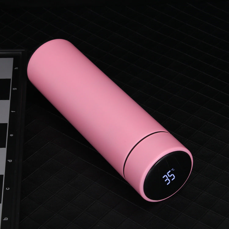 Botella Inteligente 500ml con Pantalla LED de Temperatura – Acero Inoxidable 304