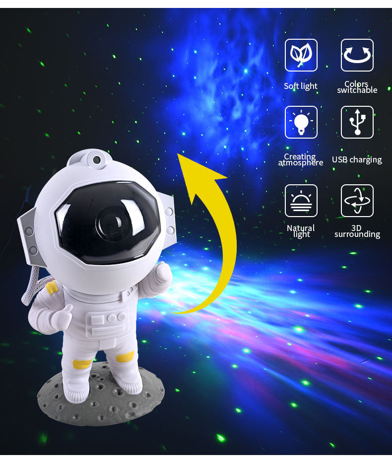 Astronaut Nebula Projector – Transform Your Room with Stars, Galaxies & Ambient LED Lights