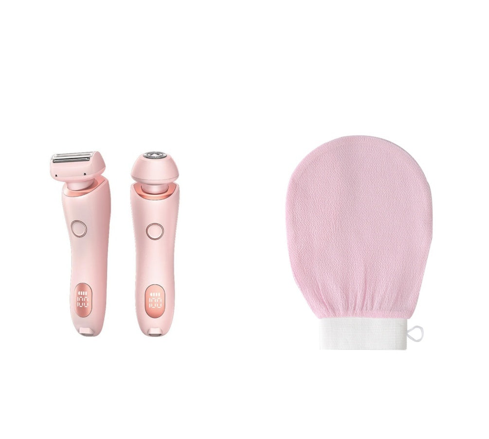 Depiladora 2 en 1 USB Recargable — Rasuradora Facial, Piernas y Bikini | Suave y Sin Dolor